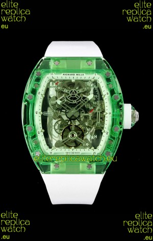 Richard Mille 56-01 Transparent Sapphires Casing with Genuine Swiss Tourbillon Movement Super Clone