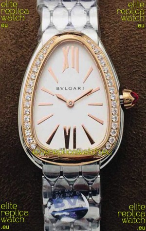 Bvlgari Serpenti Seduttori Edition Watch in Stainless Steel - Rose Gold Bezel 1:1 Mirror Replica