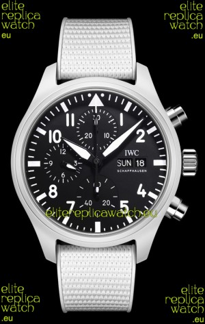 IWC Pilot's Chronograph Top Gun Ceramic IW389105 1:1 Mirror Replica in Black Dial 