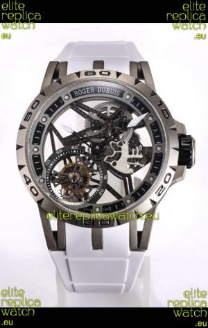 Roger Dubuis Excalibur Spider Flying Tourbillon Skeleton Titanium Casing 45MM 1:1 Mirror Swiss Watch